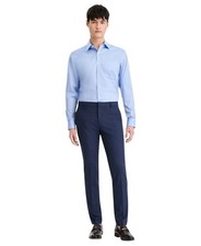 Tommy Hilfiger Mens Modern fit Dress Pants 32 / 30 Navy Blue Plaid