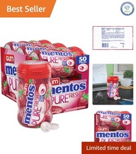 Bulk Pack of 6 Strawberry Mint Flavor Sugar-Free Gum with Xylitol - 300 Pieces