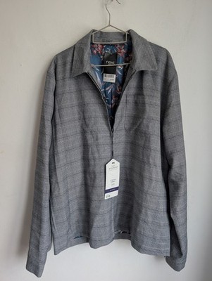 Next Übergangsjacke schwarz weiß fein kariert Größe XL neu mit Etikett (T23)