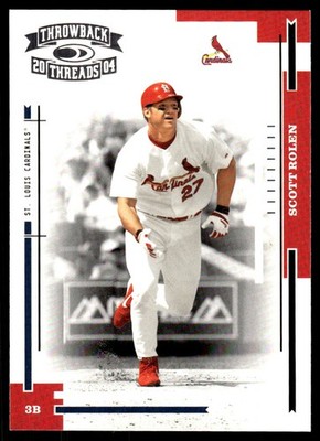 Scott Rolen 2004 Donruss Throwback Threads #181 Cardinals MLB READ FREE SHIPPING