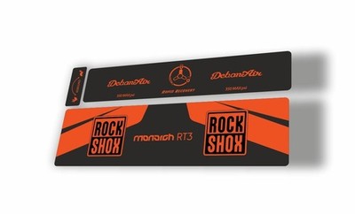 Rock Shox 2016 MONARCH RT3 Dämpfer MTB Aufkleber Sticker selbstklebend orange