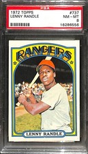 1972 Topps #737 LENNY RANDLE PSA 8 NM-MT 16286556 