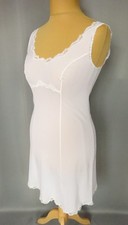 Combinaison Et Fond De Robe Vintage Dentelle – Taille 40, Blanc Cassé