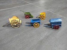 5 x vintage diecast farm wagon cart - Charbens, Britains, other Spares or Repair