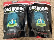 2X NUTRAMAX DASUQUIN 84  SOFT CHEWS LARGE DOGS SENIOR Ex Dates 7-27