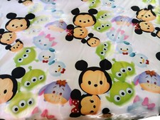 Disney Tsum Tsum Twin Flat Sheet Mickey Aliens Frozen Eeyore Jay Franco Fabric
