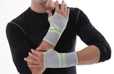 Wrist Brace Compression Sleeves with Silicone Support Pad Arthritis Gym medium