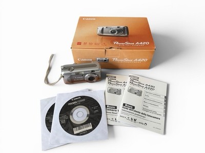 Canon PowerShot A420 Digital Camera - 4.0MP - Boxed - Tested - Y2K Vintage