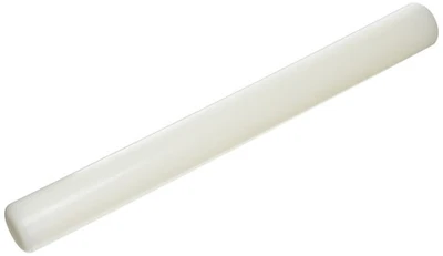70.306.87.0069 RP06 Rouleau à Pâtisserie Plastique Lisse Blanc, 15.75 Inch - Photo 1/3