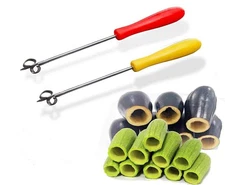 2 pcs Zucchini Squash Cucumber Corer Vegetable Corers Drill Stainless Steel Core