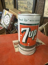 7 Up SODA Pop Can w/ PULL TAB Top INTACK ANCHORAGE ALASKA IT LIKES YOU No Bottom
