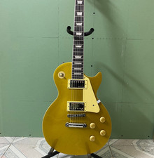Stunning Gold Top Electric Guitar Stylish Solid Body 6-String Ships from US