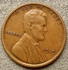 1919 p Lincoln Wheat Cent - [XF/EF] Extremely Fine - High Grade ~ B551