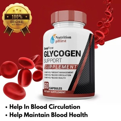 EasyFlow Glycogen Support Pills, Easy Flow  Capsules Blood Support (1 Pack) USA