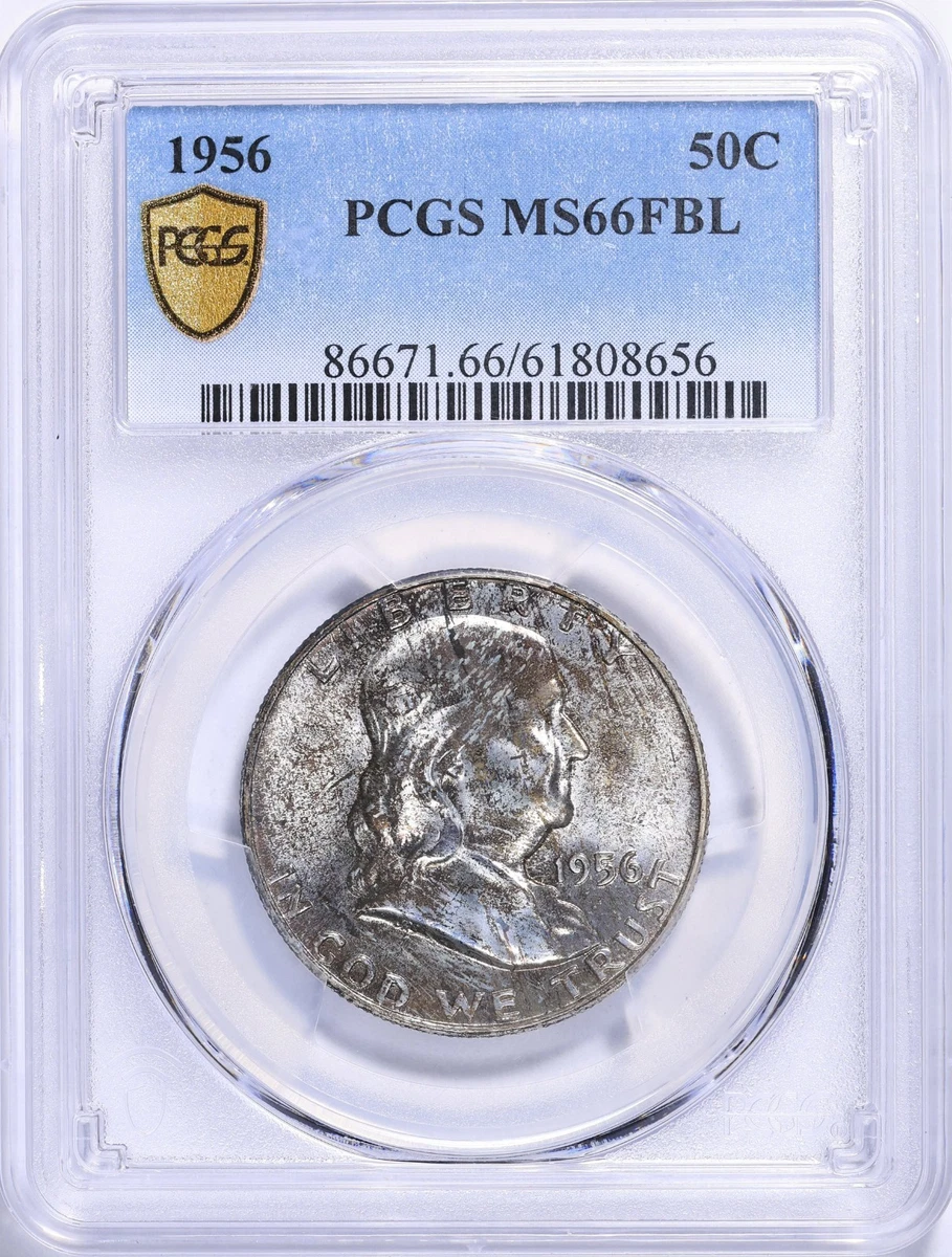 PCGS Certified MS 67 Graded Franklin Half Dollars (1948-1963) for