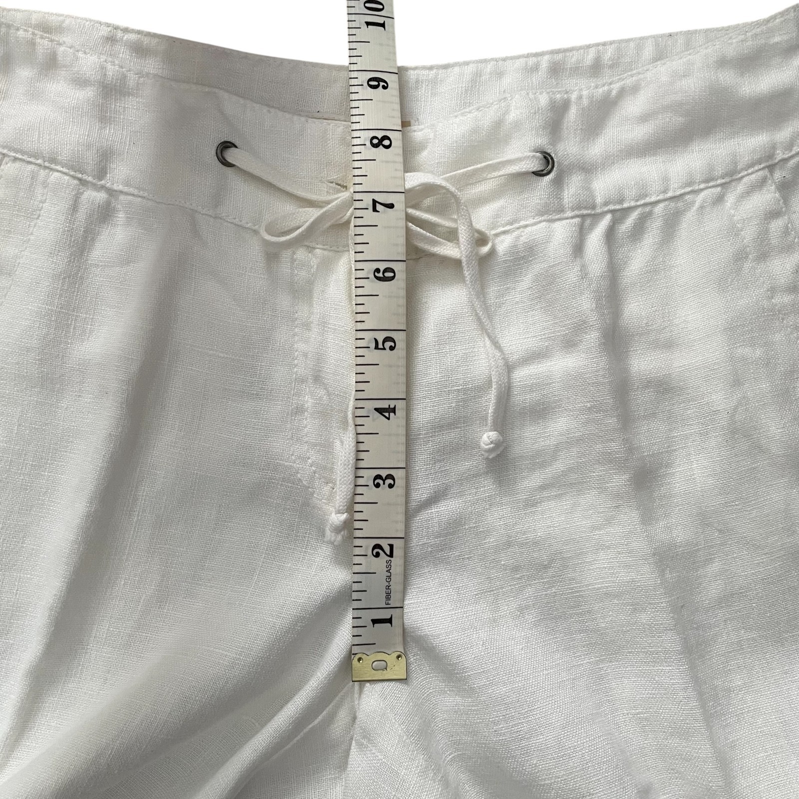 Michael Michael Kors Womens 2 Cargo Bermuda Shorts 100% Linen Pockets White thumbnail 10
