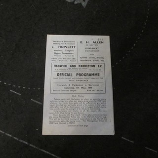 Harwich & Parkeston v Gorleston Eastern Counties Lge 1948/9