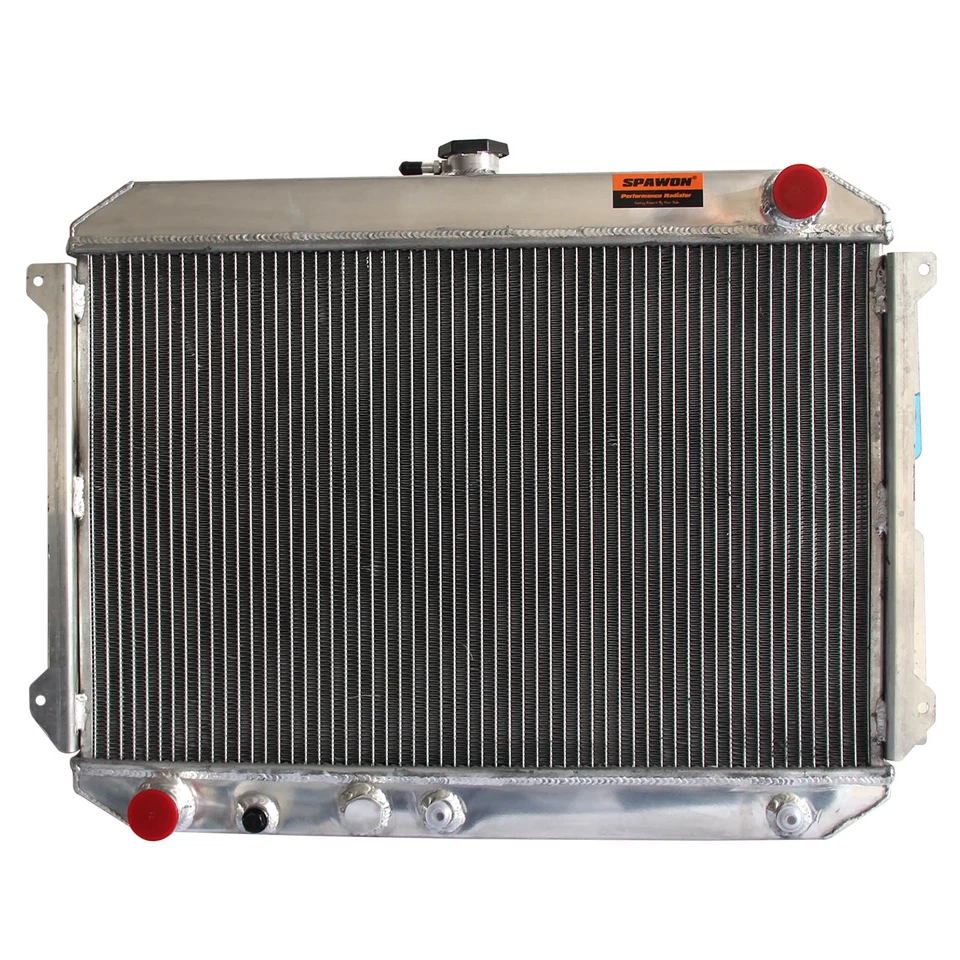 SPAWON Radiator For Mazda B2000 B2200 1986-1993 1982-1984 AT 2.2L 2.0L L4 2 Row - Image 3 of 4