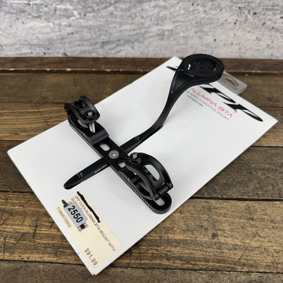 Zipp Vuka Alumina BTA QuickView Computer GPS Mount Black 155g Aero