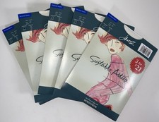 NIP Lot 5 Pairs Hanes Suitable Attire Sheer Illusion Control Pantyhose White C/D