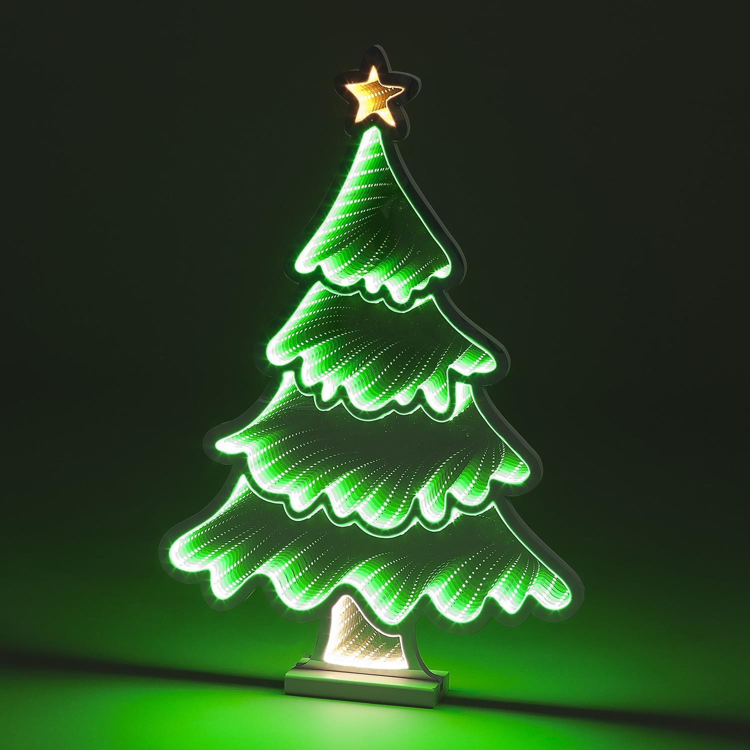 60cm Infinity LED Christmas Tree With Base Xmas Light-up Decoration