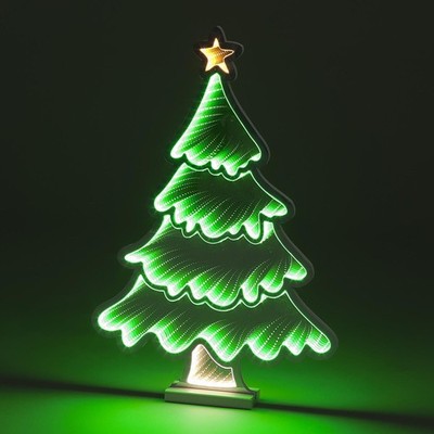 60cm Infinity LED Weihnachtsbaum mit Sockel Weihnachtsbeleuchtung Dekoration