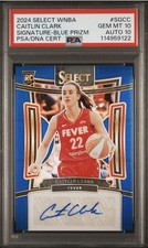 2024 Panini Select Caitlin Clark Blue Prizm /49 AUTO (RC) PSA 10 SSP 🔥🔥