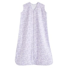 Halo Aster Flowers Purple Wearable Baby Blanket Safe Sleep Cotton 0-6 Months