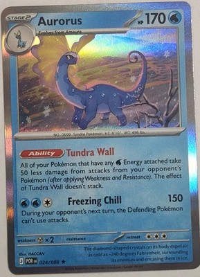 Official 2026 Pokémon TCG Aurorus 024/088 (Holo) Me03: Perfect Order Card