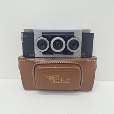 Stereo Realist f/3.5 35mm 3D Camera Clean Glass, W/ Leather Case UNTESTED