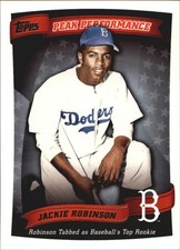 2010 Topps Baseball Peak Performance Insert Card #45 Jackie Robinson