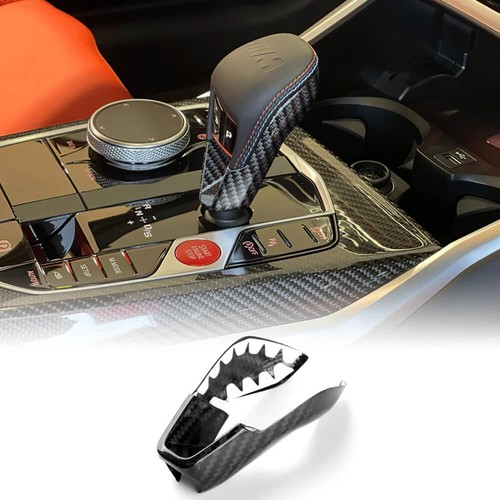 Carbon Fiber Center Console Shift Knob Cover for BMW X4M M2 M3 M4 X3M 2021-2025 - Picture 3 of 18