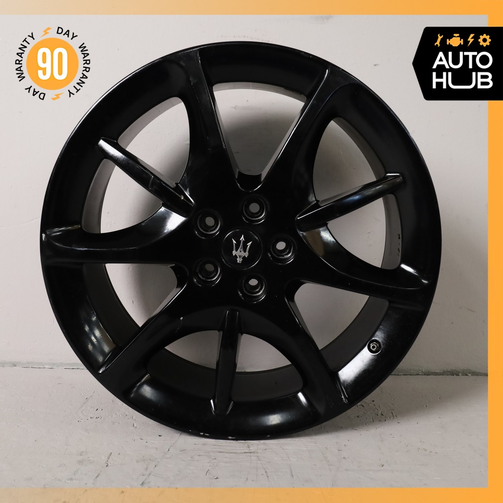 Maserati GranTurismo M145 10.5 x 20 20" Rear Wheel Rim Black 84072500 OEM