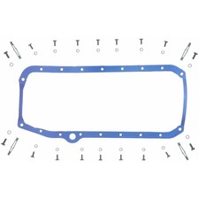 Fel-Pro Engine Oil Pan Gasket Set OS34509T; 1pc Rubber/Steel for 57-74 SBC