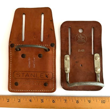 2 Vintage Tan Leather Hammer Holsters: Stanle...