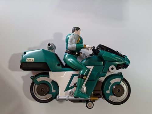 Power Rangers Ninja Storm Verde Samurai Ninja Planeador Bicicleta RC Motocicleta