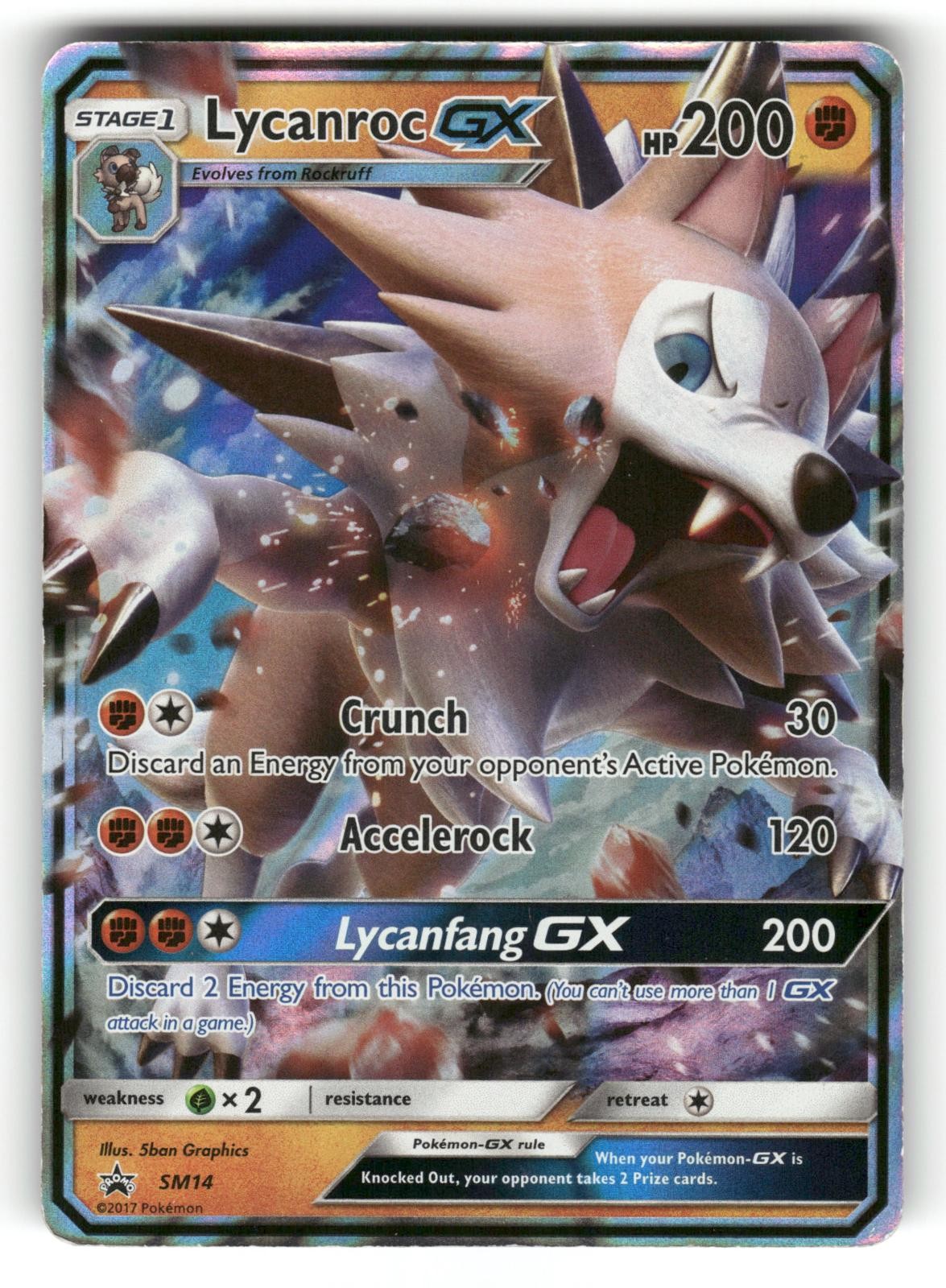 Lycanroc GX - MP SM14 Sun & Moon Promo Pokemon Holo Promo