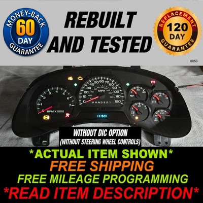 2002-2009 Chevy Trailblazer Gauge Cluster