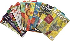 Quilting Arts Magazines Sewing Crafts Various Issues/Editions Lot of 12
