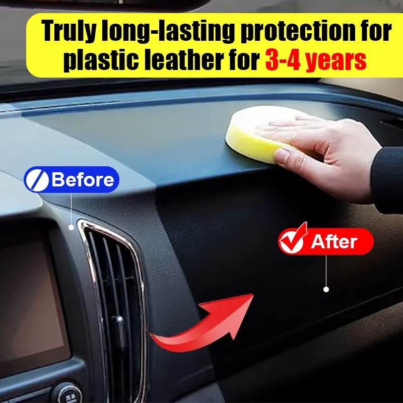 Car Plastic Restorer Back to Black Gloss Trim Renovator Long-Lasting Coating
