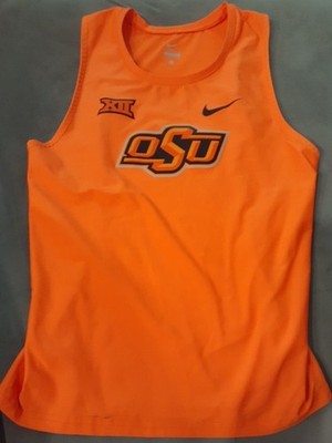 Nike Pro Elite Oklahoma State Cowboys OSU Singlet Tank Men s S Team Issue Orange