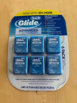 DISCONTINUED OLD FORMULA COSTCO Oral-B Glide Advanced Multi-Protection * 6 Pack