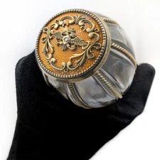 Bolin Russian Silver Enamel Guilloche Walking Stick Cane Imperial Eagle 84