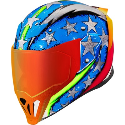 Icon 0101-14131 Airflite Space Force Helmet Md Orange