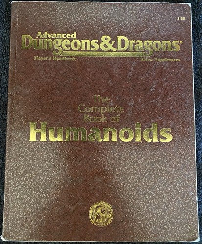 Advanced Dungeons And Dragons 2nd Edition The Complete Book Of Humanoids - Picture 1 of 2