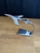 Modell Aluminiumflugzeug, Modellbauflugzeug, Statue, Flugzeug, 1980 Alu Kampfjet