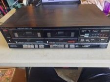 Studio Standard By Fisher CR-W34 Stereo Double Cassette Deck Player - Powers On