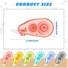 Colorful Instant Correction Tape Set - 100 Pa...