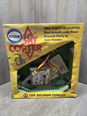 Vintage COX .020 Sky Copter 7100 Flight Helicopter as Is For Parts Untested