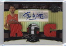 2006-07 Topps Triple Threads Gold 3/25 Jorge Garbajosa #112 Auto 3d3